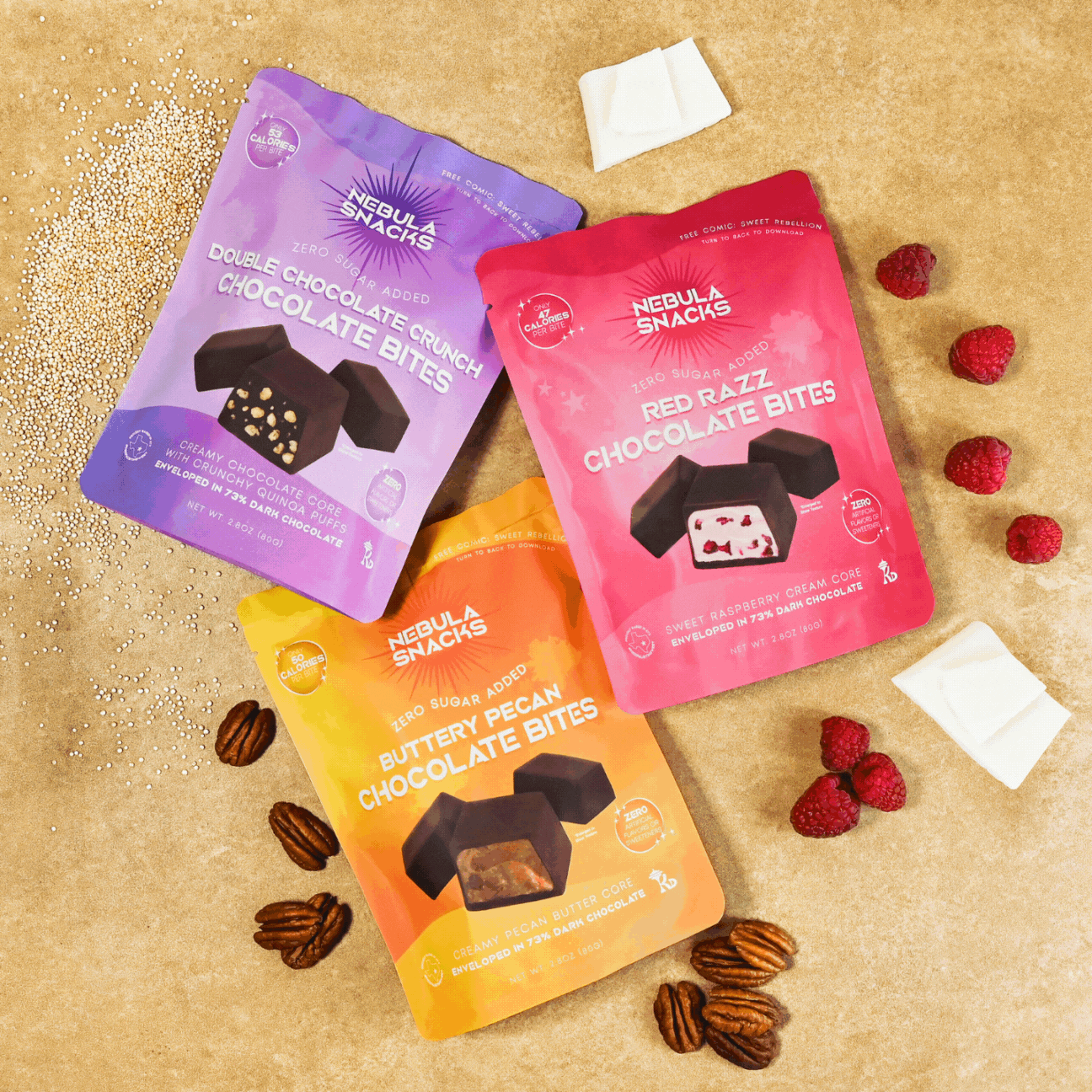 Zero Sugar Added Chocolate Bites